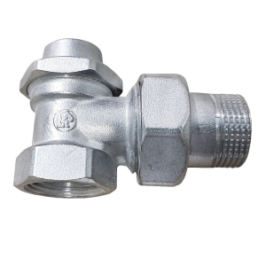 Клапан ручной угловой отсечной на обратную подводку со сливом 3/4" GIACOMINI R714TG