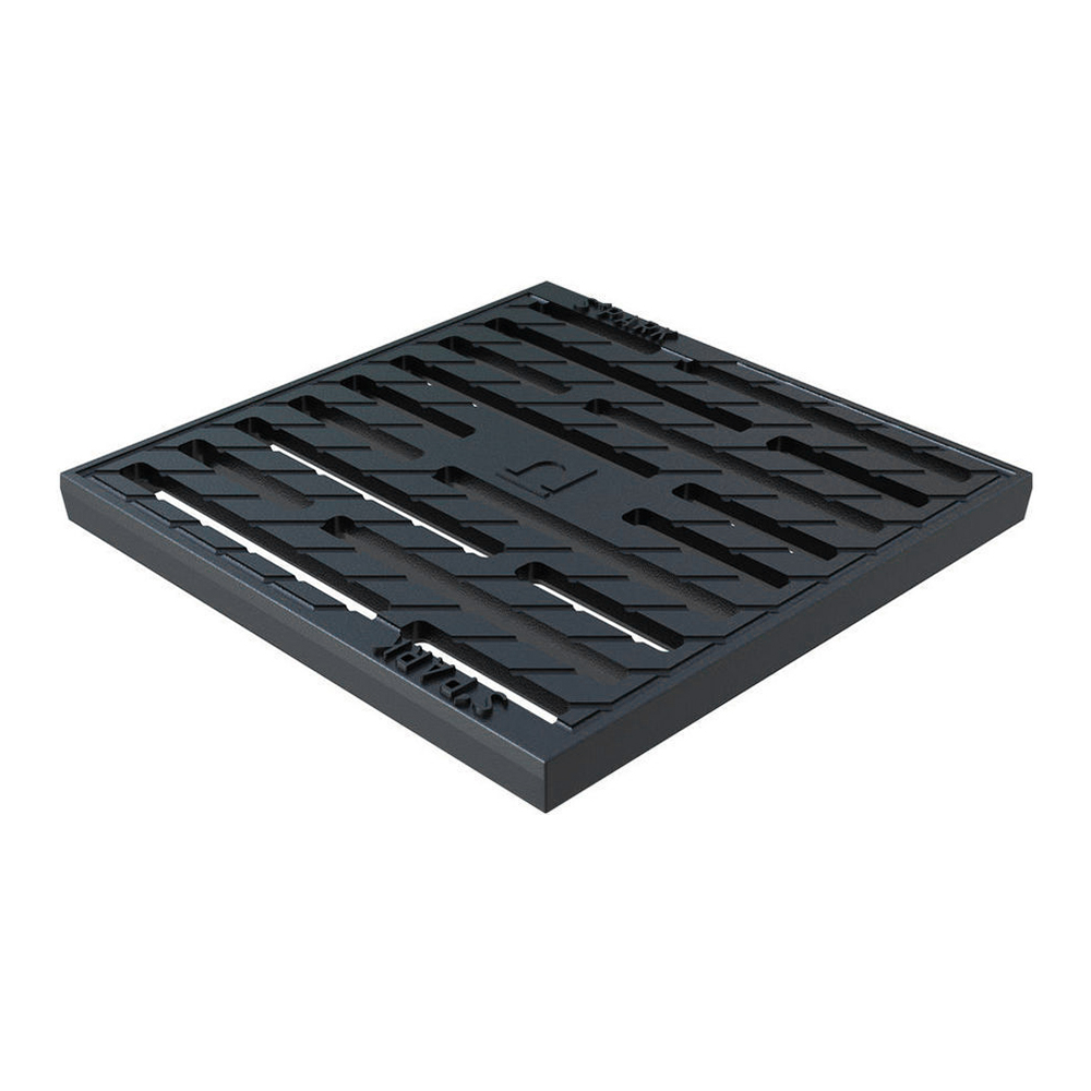 Решетка дождеприемника Basic 300 х 300 мм чугунная щелевая Standartpark