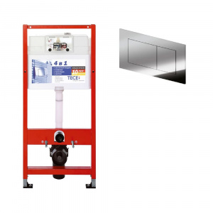 Инсталляция для унитаза TECE Base kit глянцевой хромированной кнопкой арт. 9.400.401 Инсталляция для унитаза TECE Base kit глянцевой хромированной кнопкой арт. 9.400.401