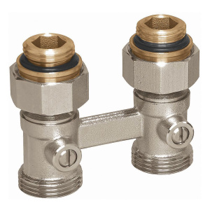 Узел прямой для радиаторов нижнего подключения НР 1/2" х НР 3/4" Huch EnTEC