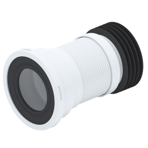 Гофра для унитаза с манжетой и металлической спиралью 110 мм х 220-420мм Ани Пласт Гофра для унитаза с манжетой и металлической спиралью 110 мм х 220-420мм Ани Пласт