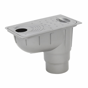 Трап уличный прямой 110-125 Ecoteck (металлик)