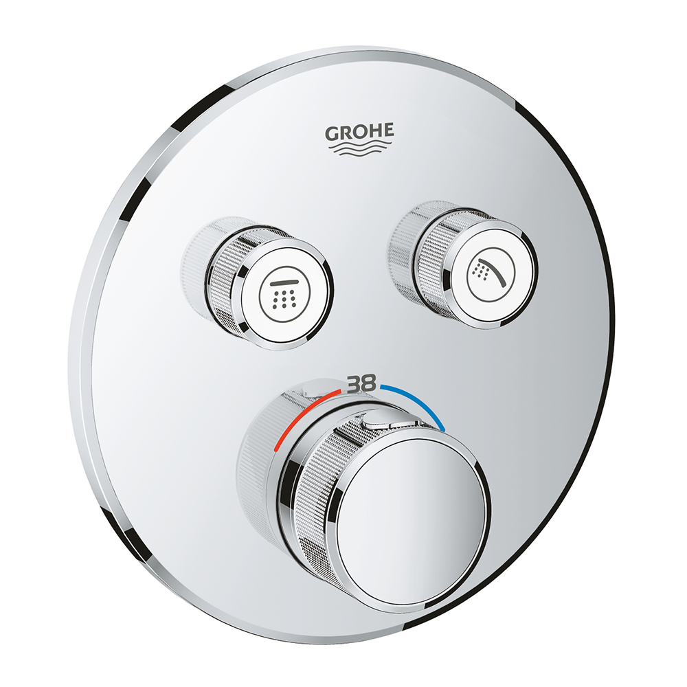 Термостатический смеситель скрытого монтажа для ванны/душа Grohe Grohtherm SmartControl 29119000 Термостатический смеситель скрытого монтажа для ванны/душа Grohe Grohtherm SmartControl 29119000