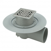 Трап для душа угловой регулируемый DN50 решетка нерж. 100 х 100 мм Advantix Viega