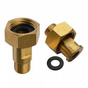 Щтуцер 1/4" с накидной гайкой 1/2" длина 30мм Акваконтроль