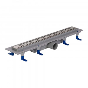 Трап для душа STYRON с хромированной решеткой "Chain", 600 мм