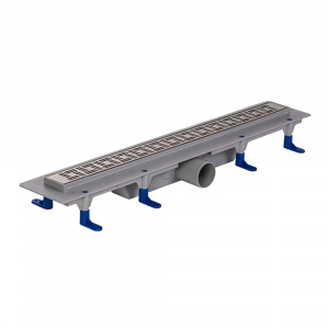 Трап для душа STYRON с хромированной решеткой "Domino", 600 мм