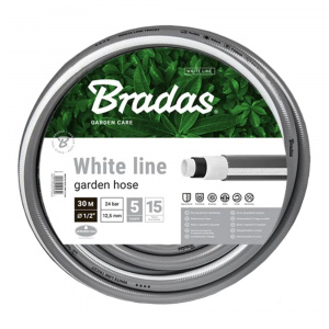 Шланг поливочный армированный 5/8" (внутр. ∅ 16 мм) 30 м Bradas WHITE LINE