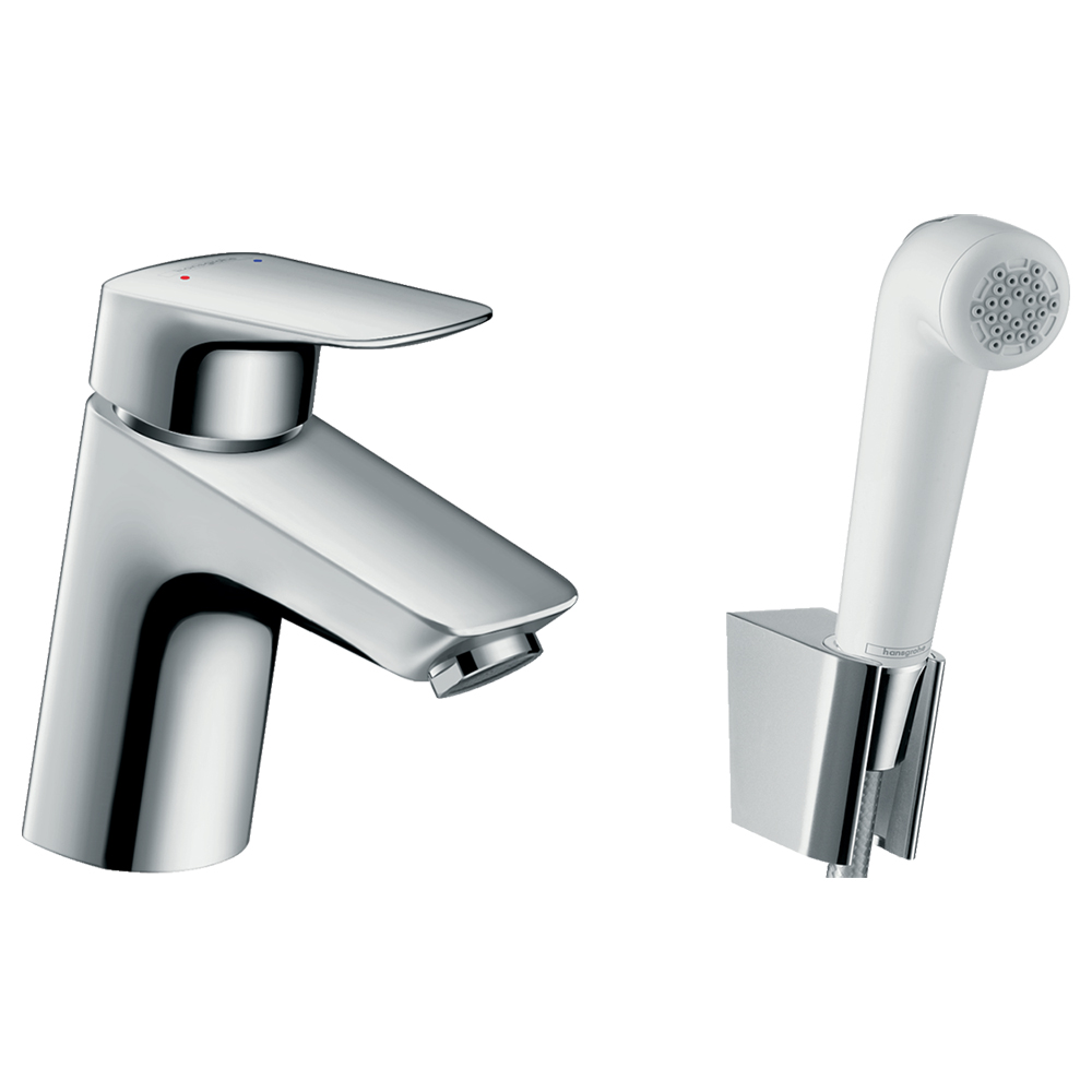 Смеситель для раковины с гигиеническим душем Hansgrohe Logis 71290000 Смеситель для раковины с гигиеническим душем Hansgrohe Logis 71290000