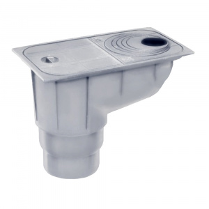 Ливнеприемник Q3 прямой 110-125 Серый Capricorn