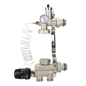 Насосно-смесительный узел Varmega Varmix-TH, с термоголовкой с выносным датчиком