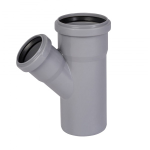 Тройник для внутренней канализации 75 х 50 мм 45° Wavin