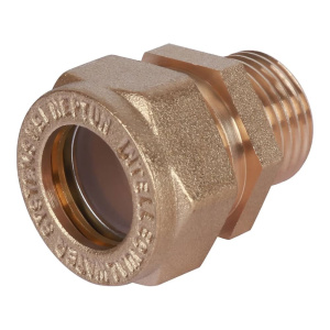 Муфта латунная Stahlmann / Neptun (M) 15 х 3/4" EF наружная резьба