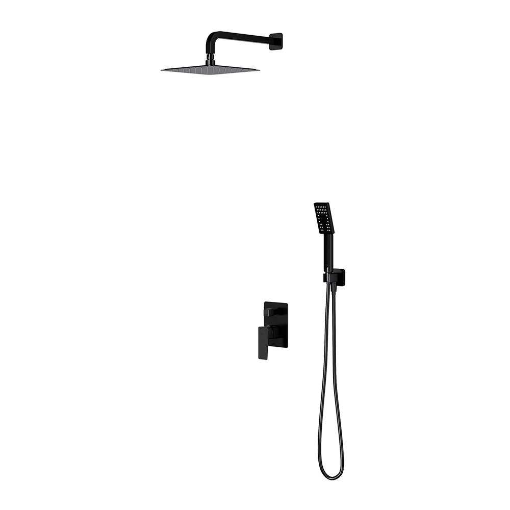 Душевая система скрытого монтажа Omnires Parma BLACK SYSPM10BL черная Душевая система скрытого монтажа Omnires Parma BLACK SYSPM10BL черная