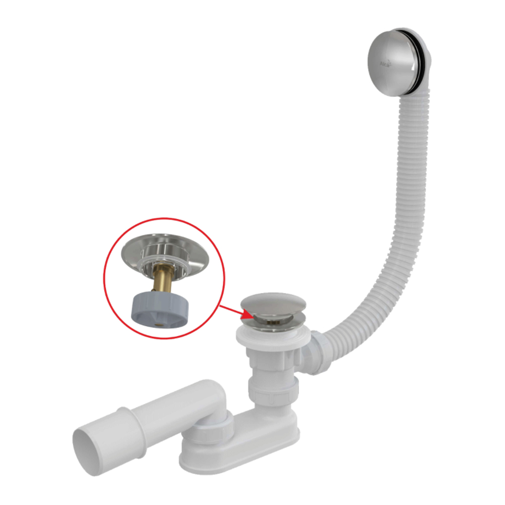 Сифон для ванны CLICK/CLACK Alcaplast A504CKM, 57 см Сифон для ванны CLICK/CLACK Alcaplast A504CKM, 57 см