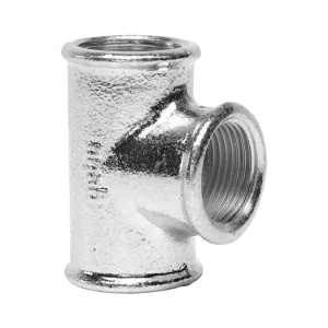 Тройник оцинкованный чугунный 2" х 1" х 2" ВР Platinum Gebo