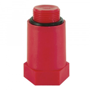 Пробка глухая длинная красная 3/4" НР STYRON