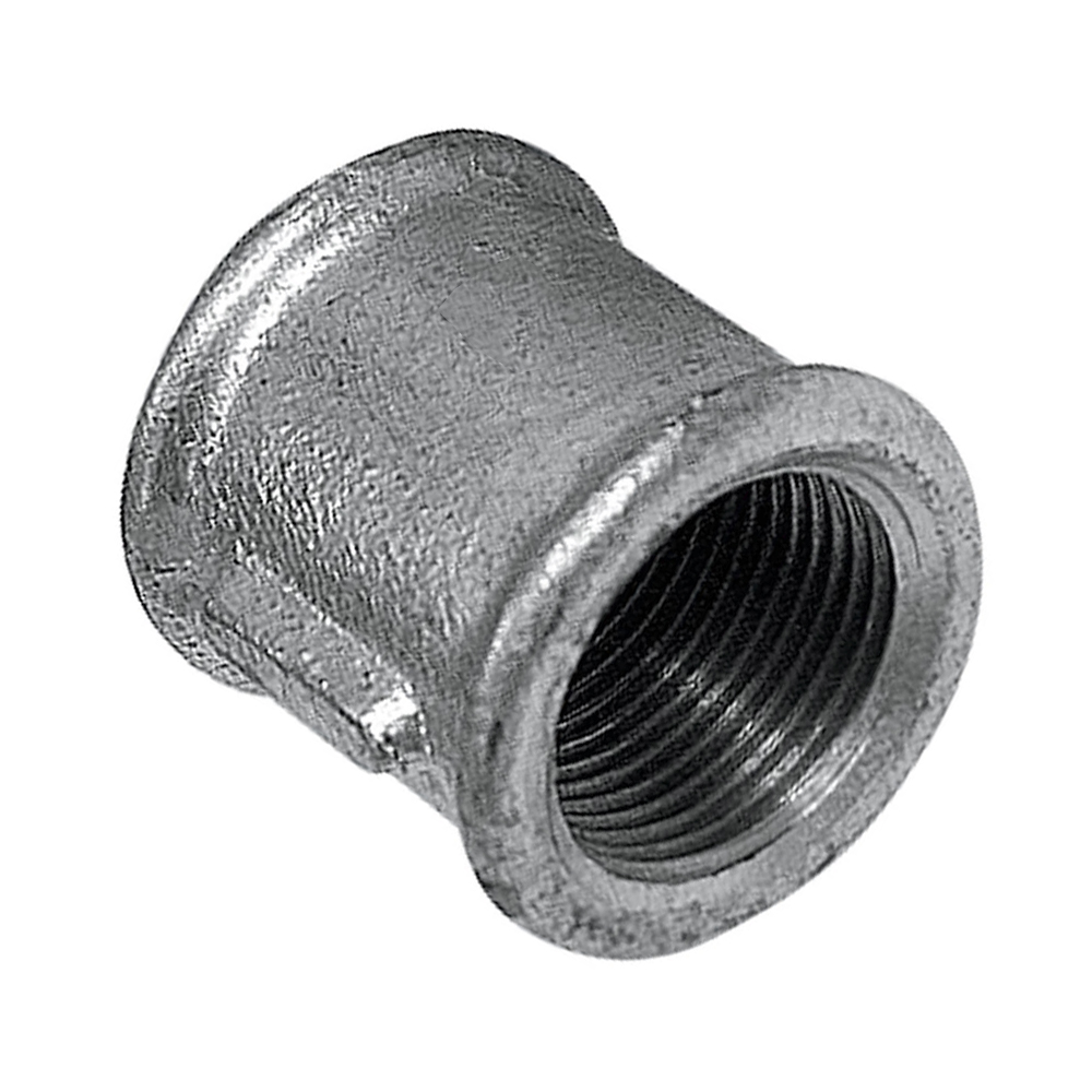 Муфта оцинкованная чугунная 1/2" ВР (непроходная) Trakya Dokum