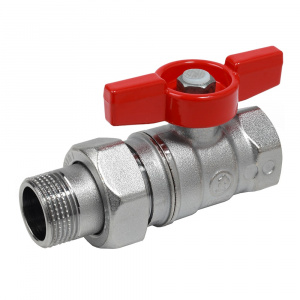 Кран шаровой прямой с американкой 1" Giacomini R259D