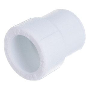 Муфта переходная ПП (полипропиленовая) 63 х 50 Вн/Нр белая VALFEX Муфта переходная ПП (полипропиленовая) 63 х 50 Вн/Нр белая VALFEX