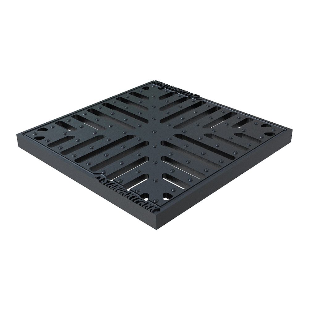 Решетка для дождеприемника Basic 300 х 300 мм чугунная "Снежинка" Standartpark Решетка для дождеприемника Basic 300 х 300 мм чугунная "Снежинка" Standartpark