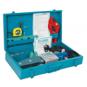 Паяльник для труб ПП плоский (комплект) CANDAN EXCLUSIVE CM-06