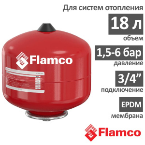 Бак для водоснабжения и отопления Flamco FLEXCON R 18