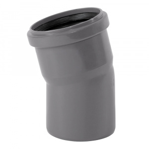 Угол для внутренней канализации 75 х 15° Wavin