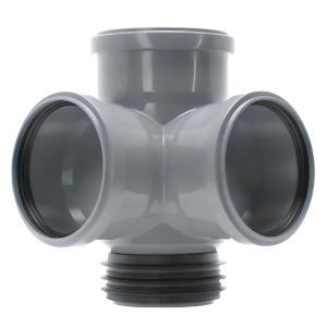 Крестовина восстановитель раструба угловая 110х110х110 мм 87° Ostendorf