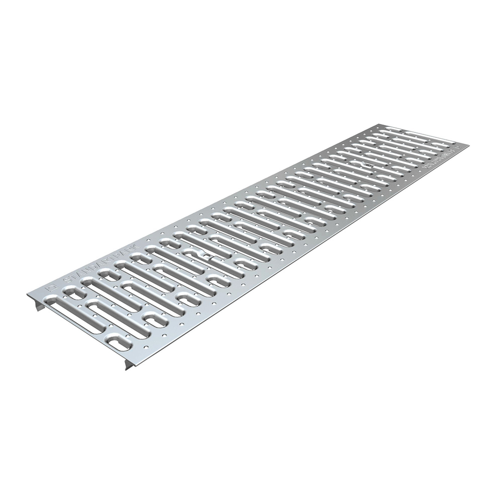 Решетка штампованная из нержавеющей стали для лотка Basic DN200 Standartpark