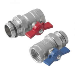 Узел прямой коллекторный 1" x G1" x G1" (пара) KAN -therm