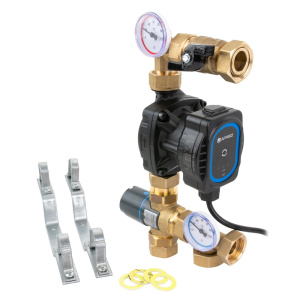 Смесительный узел для коллектора теплого пола Afriso BTU 501 AP с насосом Afriso APH 160 15-7/130 (Kvs 2.5)