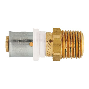 Пресс - муфта переходная 16х2 мм x 1/2" НР, HERZ Пресс - муфта переходная 16х2 мм x 1/2" НР, HERZ