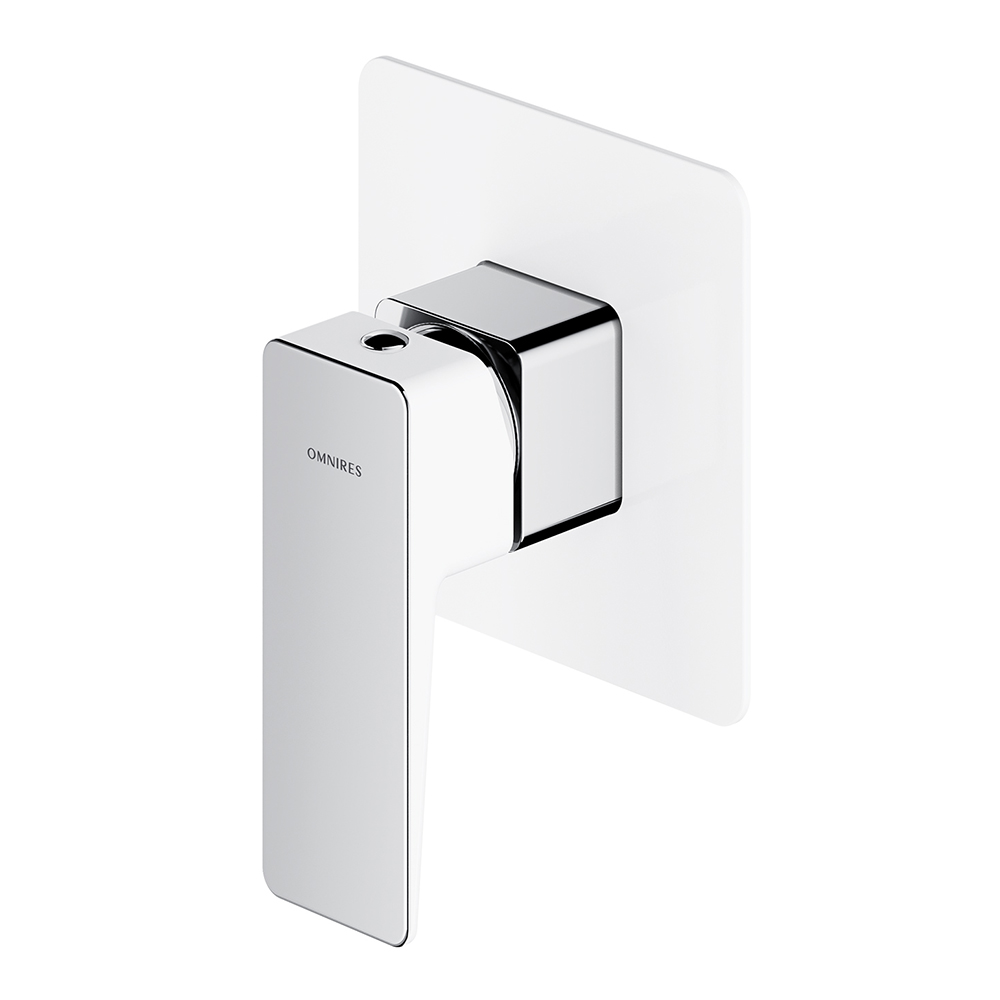 Смеситель для душа скрытого монтажа Omnires Parma BIA/CHR PM7445CRВ белый хром Смеситель для душа скрытого монтажа Omnires Parma BIA/CHR PM7445CRВ белый хром