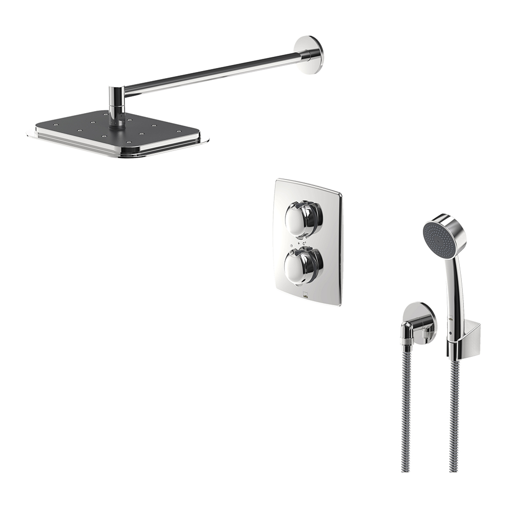 Душевая система скрытого монтажа с верхним душем rain shower Oras Oprima 7139 Душевая система скрытого монтажа с верхним душем rain shower Oras Oprima 7139