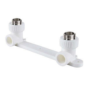Комплект для смесителя с уголками 25 х 1/2" НР белый VALFEX