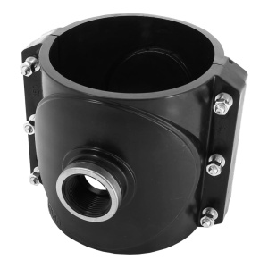 Хомут пластиковый для врезки в трубу 200 х 1"1/2 ВН Unidelta