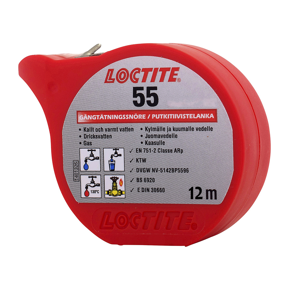 Loctite 55, 12 м. Нить уплотнительная для резьбовых соединений Loctite 55, 12 м. Нить уплотнительная для резьбовых соединений