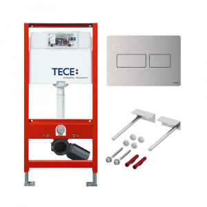 Инсталляция для унитаза TECE Kit с кнопкой сатин-нержавейка арт. 9.300.434 Инсталляция для унитаза TECE Kit с кнопкой сатин-нержавейка арт. 9.300.434