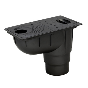 Трап уличный прямой 110-125 Ecoteck (черный)