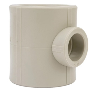 Тройник переходной ПП (полипропиленовый) 63 х 32 х 63 мм серый VALFEX