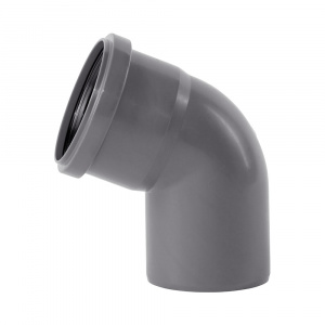 Угол для внутренней канализации 75 мм 67° Wavin