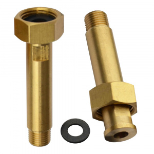 Штуцер 1/4" с накидной гайкой 1/2" длина 70мм Акваконтроль