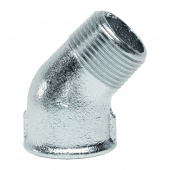 Угол чугунный оцинкованный 45° х 1/2" ВР-НР Platinum Gebo