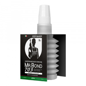 Анаэробный клей герметик QuickSPACER® Mr.Bond 703 для резьбовых соединений 75 г белый Анаэробный клей герметик QuickSPACER® Mr.Bond 703 для резьбовых соединений 75 г белый