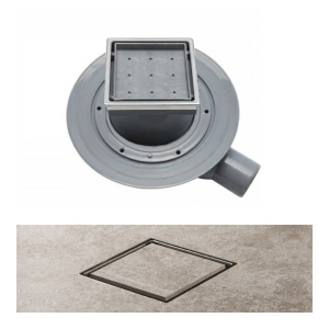 Душевой трап точечный 100 х 100 мм Pestan Confluo Wall Drain под плитку
