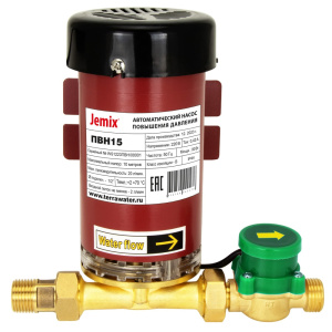 Насос повышения давления автоматический JEMIX ПВН15-18 (W15GR-18, AUTO)