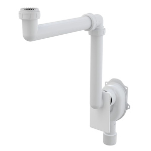 Сифон под штукатурку экономящий пространство Alcaplast A873 с накидной гайкой 6/4"