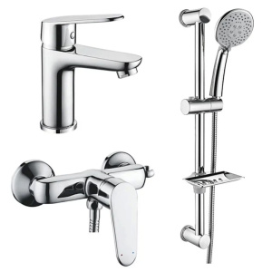 Комплект смесителей для ванной комнаты Ledeme L9020 + гарнитур