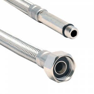 Гибкий шланг для смесителя Tucai 90 см гайка 1/2" х M10 игла длинная